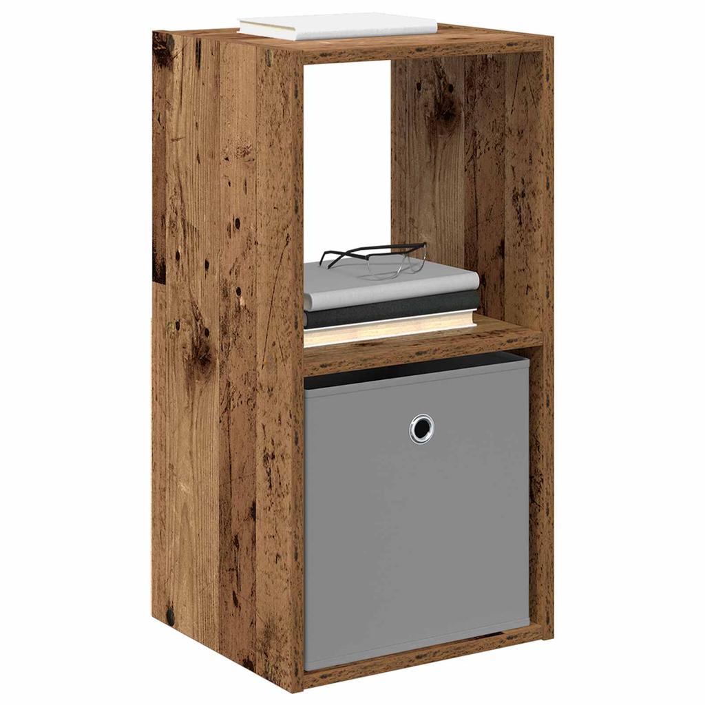Nightstand 2 pcs Reclaimed Wood Look 35 x 32 x 68.5 cm Engineered Wood
