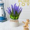 Indoor Ambiance Artificial Pot Flowers Charming Faux Flower Arrangements Charming Rustic Bow Accent Indoor Low-Maintenance Plant