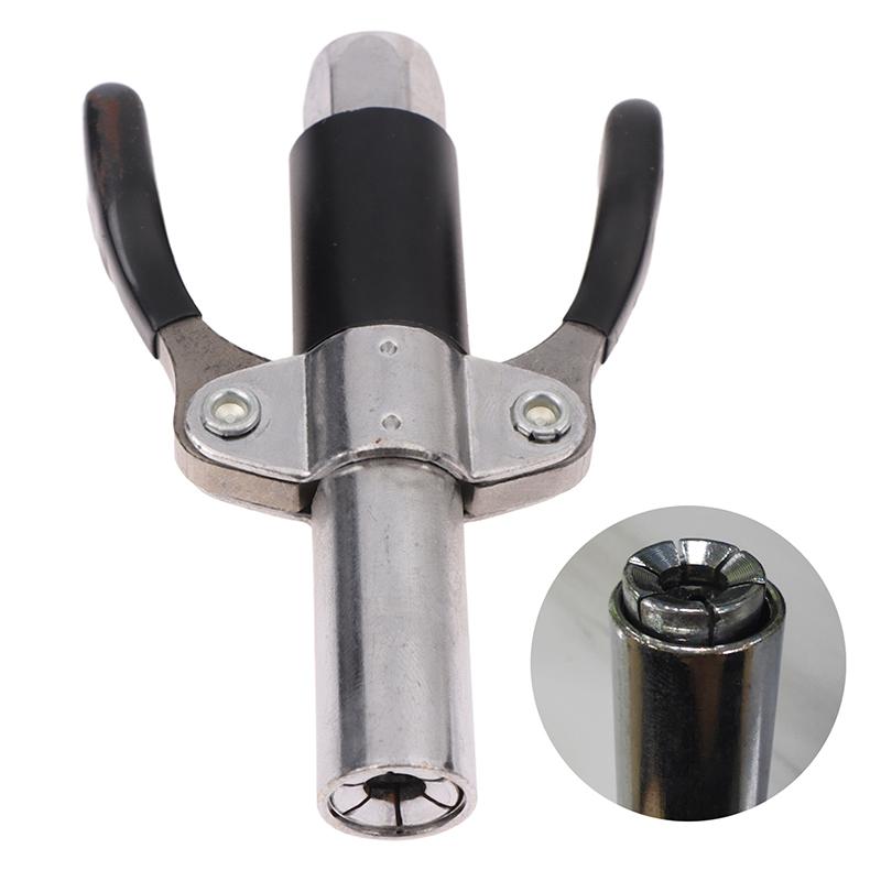 Double Handle Grease Gun Coupler 12000 PSI High Pressure Grease Nozzle Oil Pump Car Syringe Lubricant Tip Repair Accessories