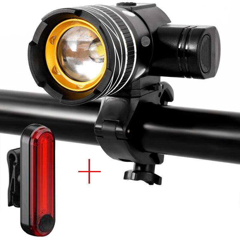 XPAY Rechargeable USB LED Bicycle Headlight and Taillight Set