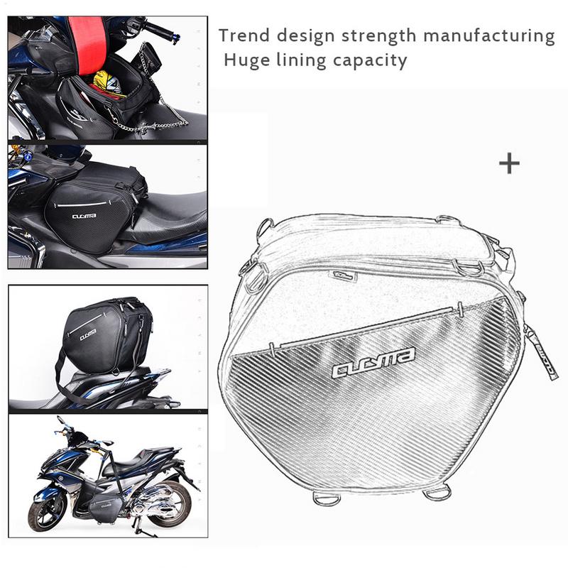 Universal Scooter Bag Locomotive Soft Bag Motorcycle Pannier Bags Luggage Saddle Bags Side Storage Pouch Motorcycle Accessories