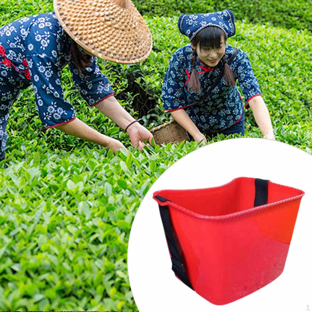 Fruchtpflückkorb Organizer Halter Leichtgewichtiger Pflücker Eimer mit Schultergurten für Draußen