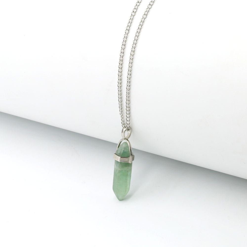 Hexagonal Pyramid Pendant Clavicle Chain Necklace