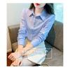 Women Casual Long Sleeve Polyester Shirt With Embroidery