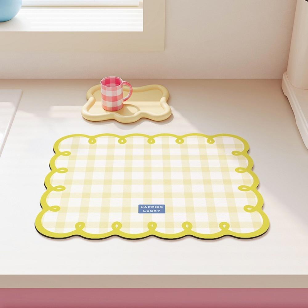 Water-Absorbing Table Mat Dopamine Coaster New Placemats  Table Decoration Accessories