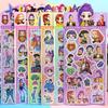 New Kpop Demon Slayer Group Cartoon Stickers - Cute Laser Journal Stickers for Children.