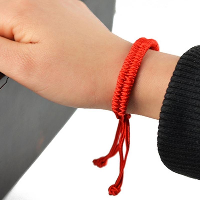 Red Rope Bracelet Women Rope Bracelet Adjustable Bracelets Jewelry Friendship Couple Bracelets Alloy Material Jewelry