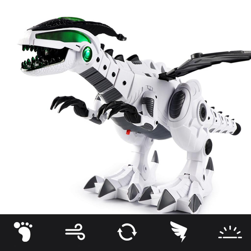 Sprej Dinosauří Hračka Tyrannosaurus Rex Realistická Chodící Dinosauří Hračka s Pohybem Ocasu a Pohybem Křídel