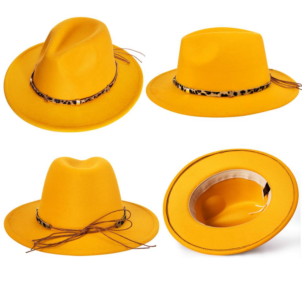 Wide Brim Fedora Hat 