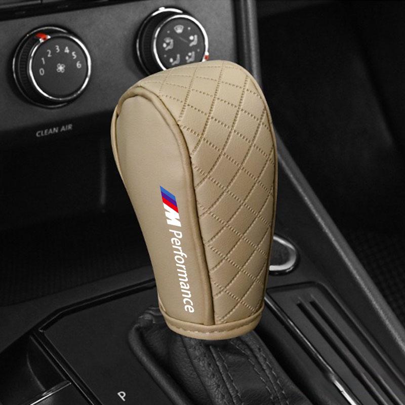 Car Gear Shift Cover PU Leather Shift Lever Cover Gearbox Shifter Knob Protective For BMW M E34 E36 E60 E90 E46 E39 E70 F10 F20 F30 X5 X6 X1 M3 M5 M6