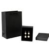 Black Kraft Paper Box Necklace Earrings Jewelry Box