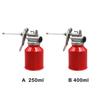 250ml/400ml Oil Can Spout Thumb Pump Workshop Oiler Oil Can Red Yellow High Pressure Pump Oiler Grease