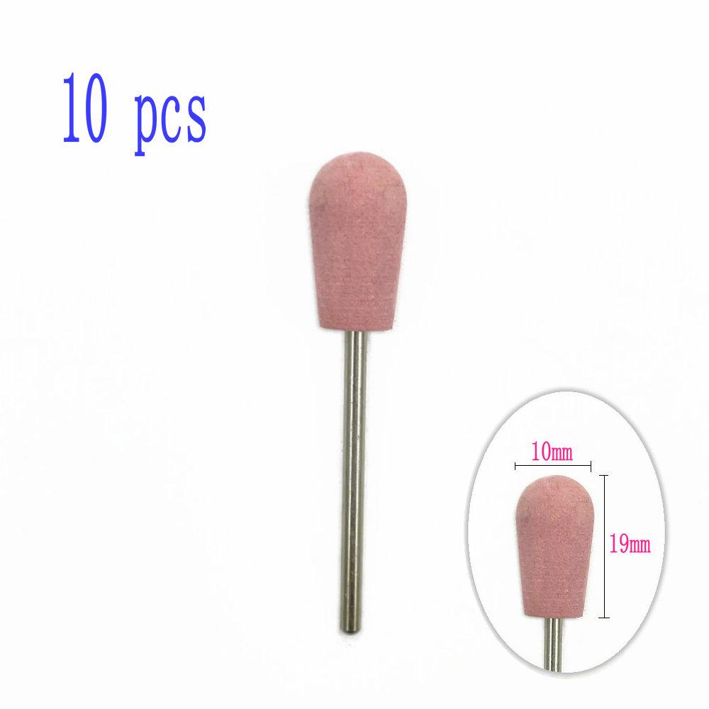 6pcs/10pcs Silicone Rubber Dental Polishing Polisher Grinders Nail Drill Bits for Electric Manicure 2.35mm Shank