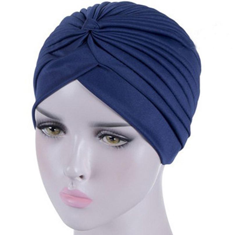 Women Headband Stretch Headband Muslim Hat Headband Wrap Knotted Indian Hat Adult Headband