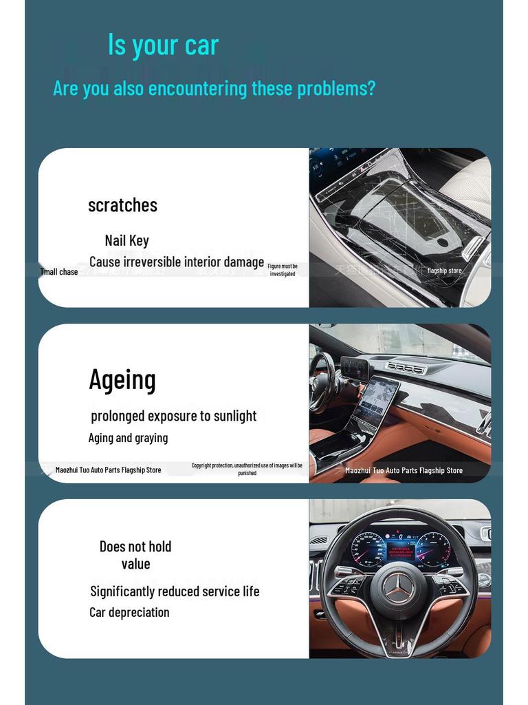 Geely Xingrui Window Lifter & Central Control Screen Protection Film (Fits 26 Models)