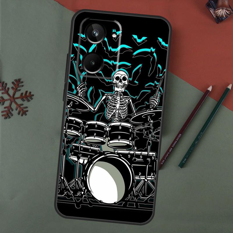 Musical Drum Drumsticks Drummers Case For Realme 15 Pro GT7 GT6 C65 C67 C61 C53 C55 C51 C35 C63 C71 C75 11 12 13 14 Pro Plus