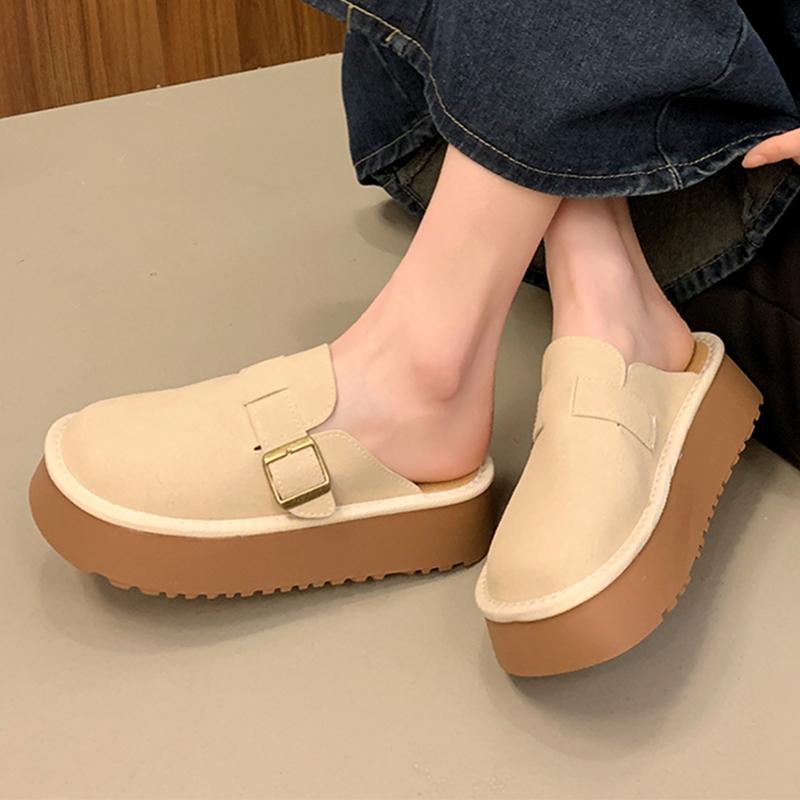 Flache Plateau Damen Hausschuhe Slingback Mode Pantoletten Schuhe Lässige Sommer Damen Sandalen 2025 Neu Designer Sandalias De Mujer