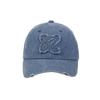 Ssaemsonaiteuledeu Logo Applique Ball Cap Vintage Blue Uv631003