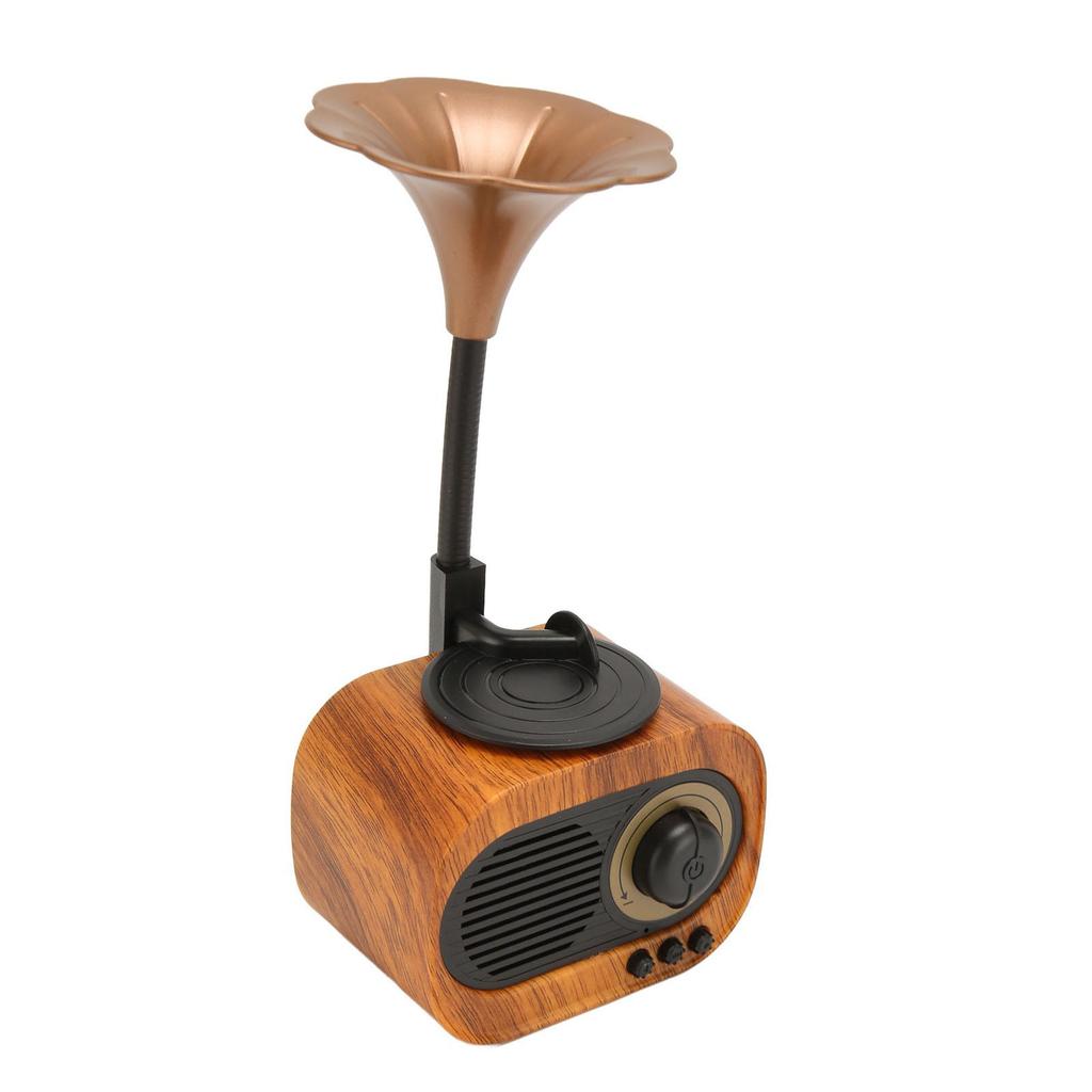 Bluetooth Speaker Retro Phonograph Shape Rechargeable Portable Wireless Stereo Radio
