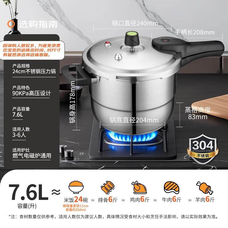 ASD T-Type Stainless Steel Pressure Cooker