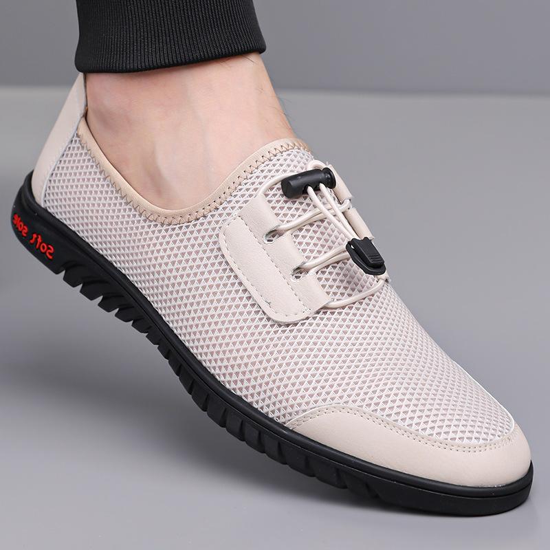 Summer Men'S Fly-Woven Mesh Breathable Casual Shoes Men'S Handmade Online Middle-Aged Dad Shoes Men 1177