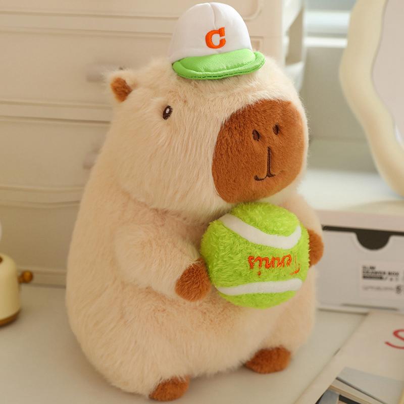 Kawaii Capybara Plush Transformation Dolls Stuffed Toy Bag Pendant Cartoon Animals for Boys Girls Birthday Xmas Gifts Home Decor