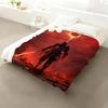 Classic Game Dark Souls 2 3 Throw Cozy Soft Flannel Throw Lightweight Skin-Friendly For Sofa Bed Office & Travel