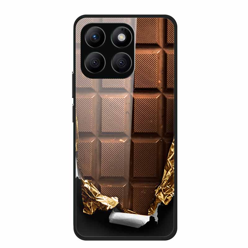 Glass Hard Back Cover For Honor X8C X8B X8 4G 5G Honor 400 Smart Phone Case Soft TPU Bumper Tempered Glass Case Coque Funda Capa