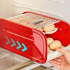 Clear Automatic Rolling Egg Holder Plastic Egg Storage Racks Egg Storage Box  Home Kitchen