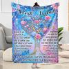 Friendship Poem Blanket Blanket Comfortable Great for Chair Seaside Livingroom Four Seasons Multipurpose Modern