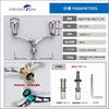 HEIGHTEN 80mm/95mm/98mm Reel Handle with 20mm/19mm Knob for Shimano and Daiwa Spinning Reels, New Pillar Series (98mm - Gunmetal) (939)