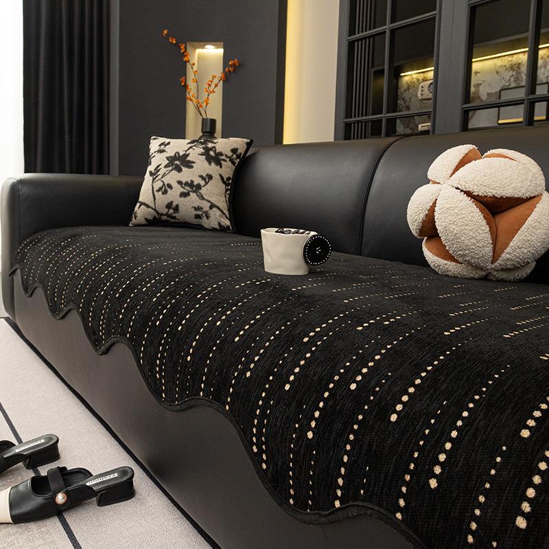 Light Luxury High-End Sofa Cushion  New Four-Season Universal Fixed Seat Cushion One-Piece Straight Row Seat Cushion