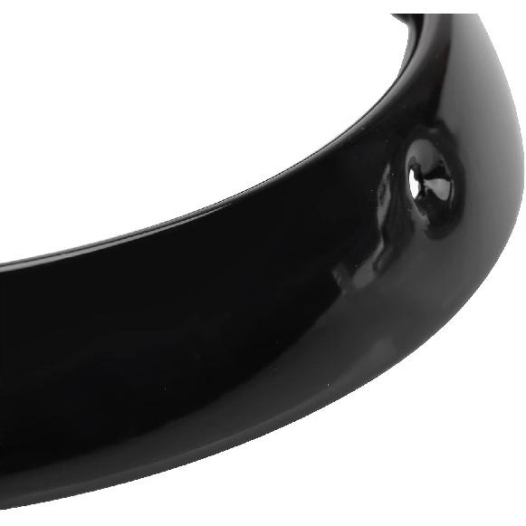 Gloss Black Motorcycle 7" Headlight Lamp Trim Ring Light Bezel Cover For Harley Touring Road King Electra Glide Street Glide Tri Glide