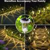 Solar Powered Stainless Steel Garden Lights Waterproof Outdoor Pathway Lighting Auto On/Off Landscape Yard Decor Solar Power