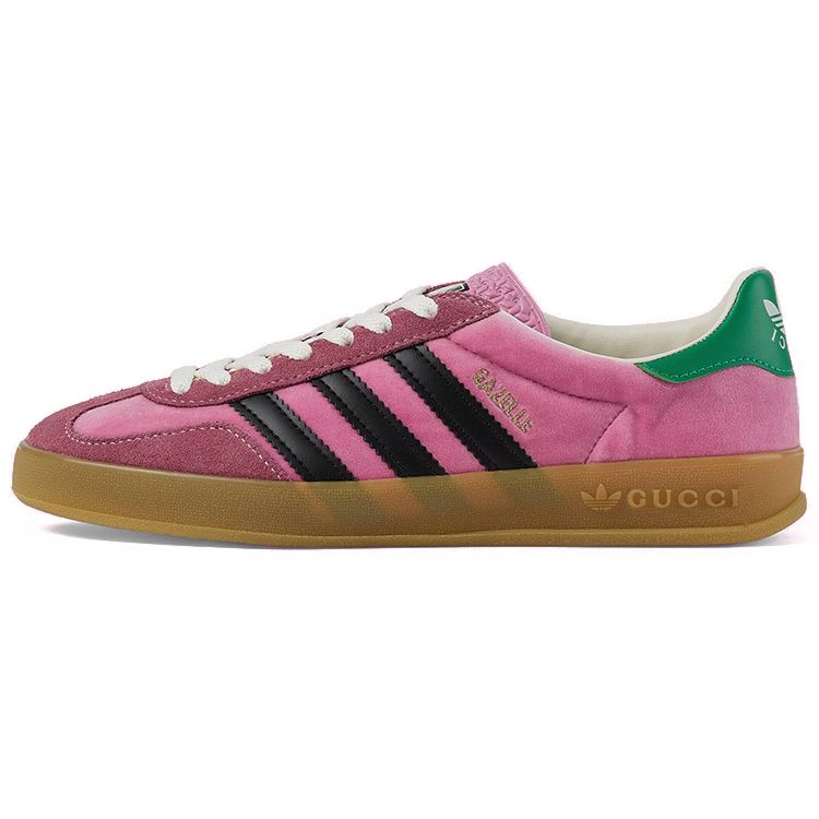 Adidas Gazelle Pink Velvet Women Sneakers 707864-9STU0-5960