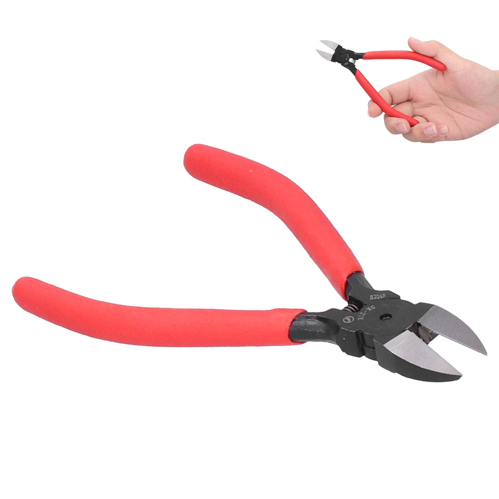 

Cutting Pliers Diagonal Chrome Vanadium Steel Rebound Spring Electrical Wire Trimming Tool 5in