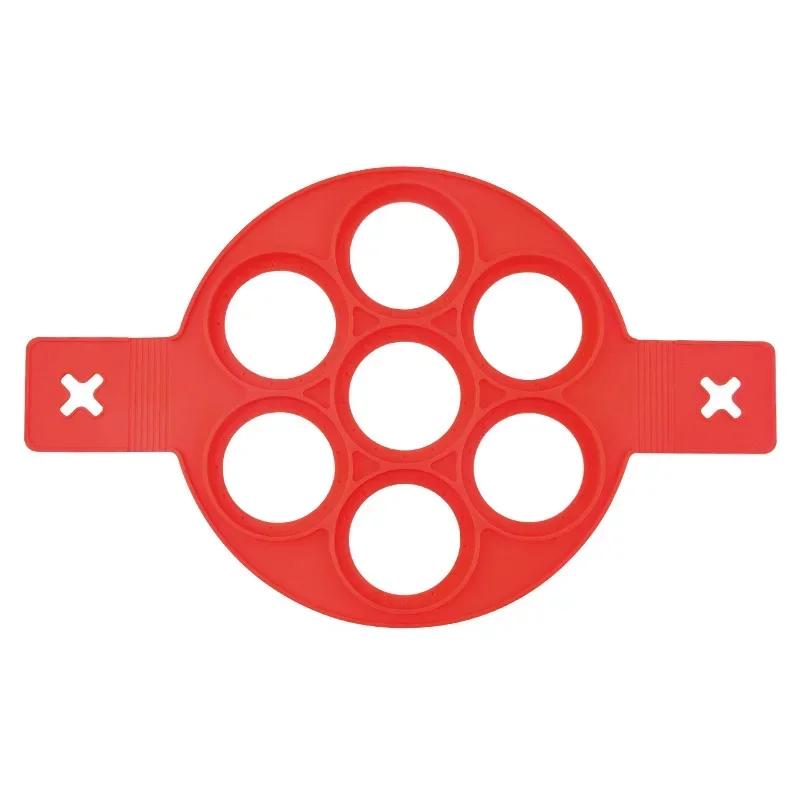 Silicone Egg Frying Mold Egg Pancake Ring Nonstick Soufflé Making Mould Reusable Pancake Maker Cooking Tools Kitchen Accessories