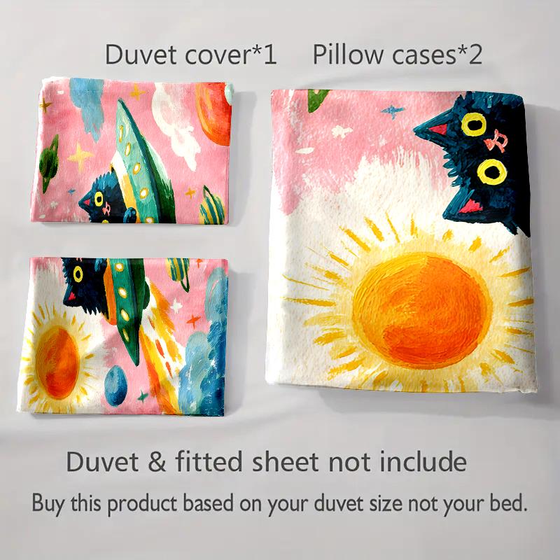 Bright, Cosmic, Playful. Bedding Duvet Cover Sets Duvet Covers Pillowcases Gifts (1 * Duvet Cover 2 * Pillowcases, Without Duvet Insert)