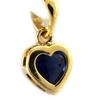 Les Trésors De Lily [G7638] - Gold Plated 'Love' Sapphire Pendant