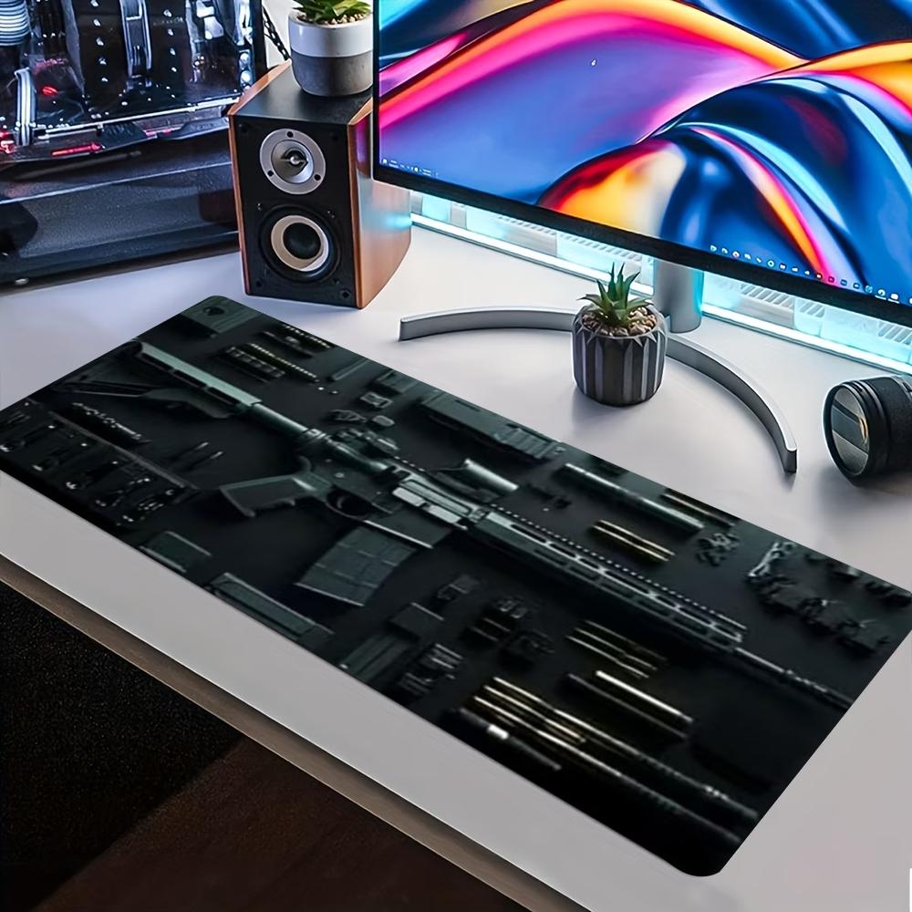 Tappetino per Mouse da Gioco Esteso XXL Stampa Tattica Antiscivolo Bordo Cucito Base in Gomma Tappetino da Scrivania Tappeto per Tastiera per PC Laptop