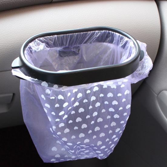 Self Adhesive Vehicle Auto Car Trash Holder Garbage Bag Rubbish Bin Hanging Rack