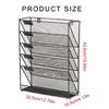 Wall Mount File Holder Metal File Holder Organizer for File Paper Office Accessories Wall Mounted Magazine Rack