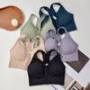 Plus Size Sports Bra, Back Beauty Design, Push Up Anti Saggy Yoga Bra, Seamless Fitness Running Workout Bras for Women