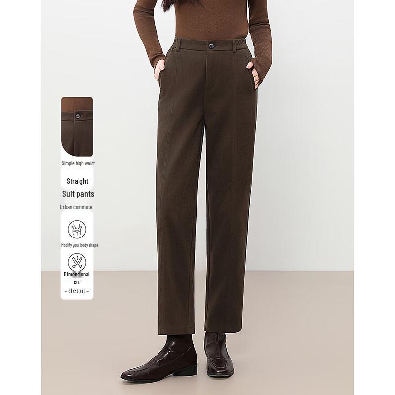 

Women s High-Waist Slim Fit Casual Pants M