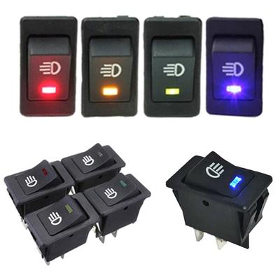 Blue Light 12V 35A Led Light Marine Car Modification Switch Fog Light Boat Rocker Switch
