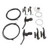 V Type Bike Brake Set with Brake Lever Brake Cable Complete Sensitive Braking Bike Front Rear Brake Kit for Replacement