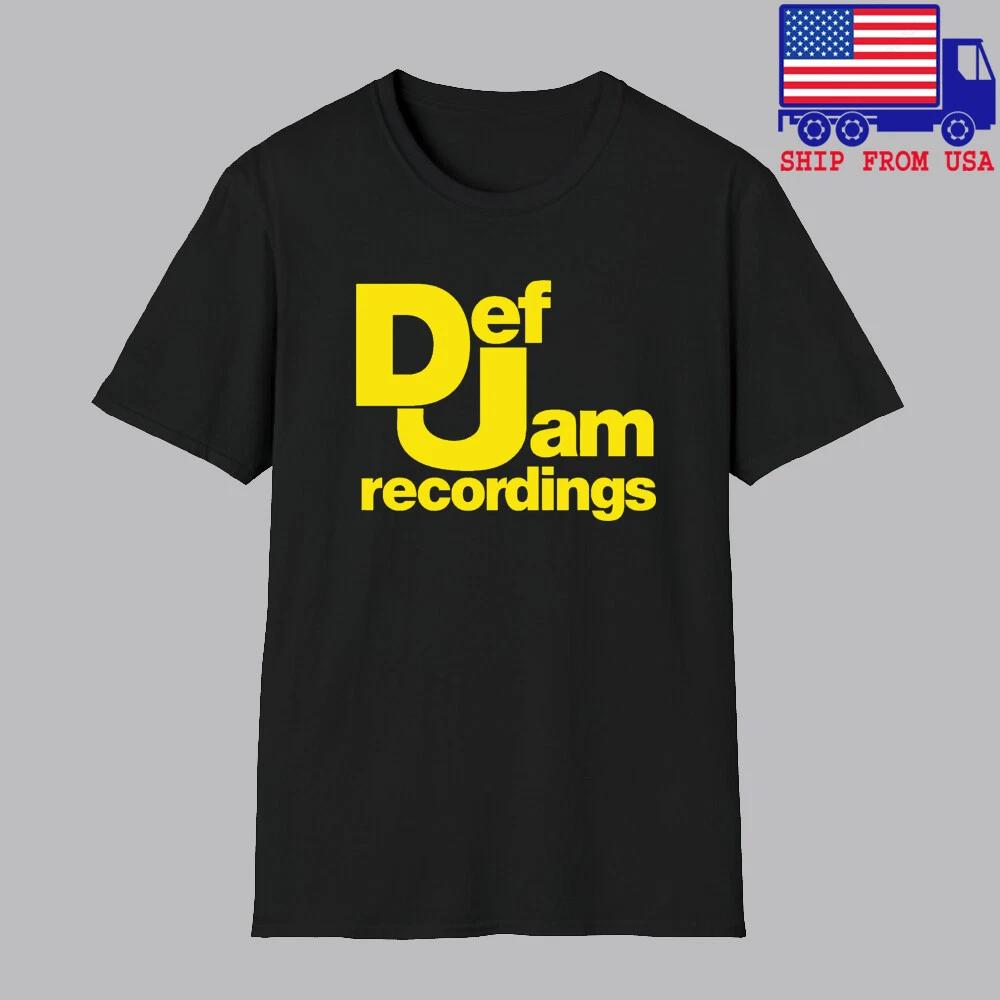 Def Jam Recordings Records Men s Black Size S-5XL 4XL