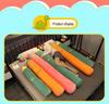 Washable Cylindrical Bolster Pillow for Sleeping, Leg Clamping, and Back Support