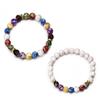 8mm Bead Healing Balance Reiki Natural Stone Natural Stone Bangle Wristbands 7 Chakra Bracelet
