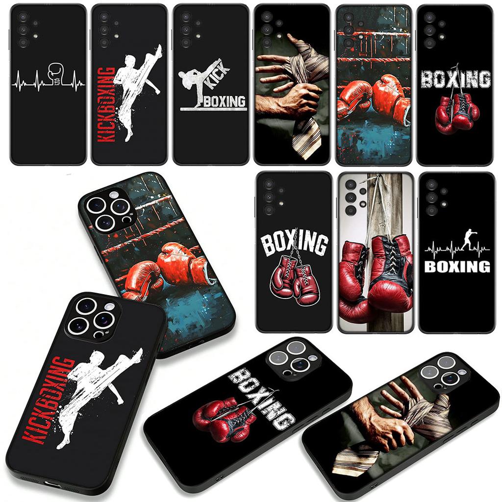 Strong Boxing Gloves Kickboxing Cover Phone Case for Apple iPhone 17 16 15 11 Pro XS Max XR 6 7 8 Plus + SE 2020 5 16E